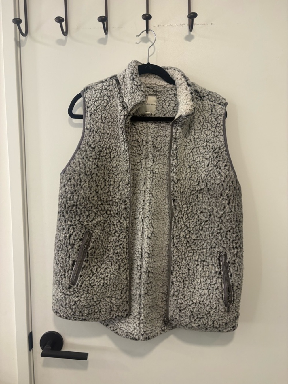 Thread & Supply Cream and Black Sherpa Jacket